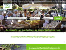 Tablet Screenshot of marches-producteurs.com